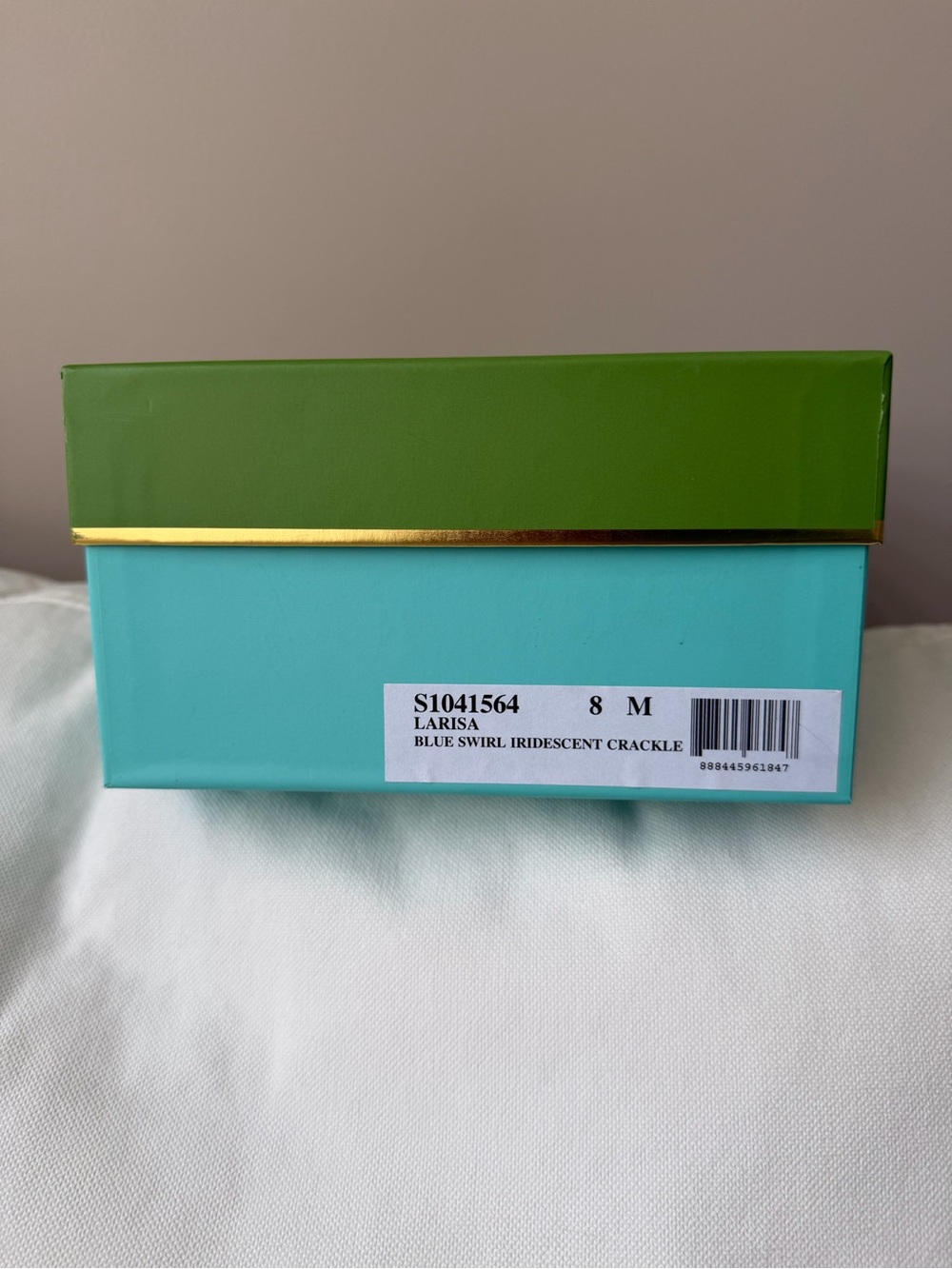 Kate Spade Larisa Iridescent Blue Swirl Pumps Heels Size 8 – Box & Dust Bag - Picture 4 of 11